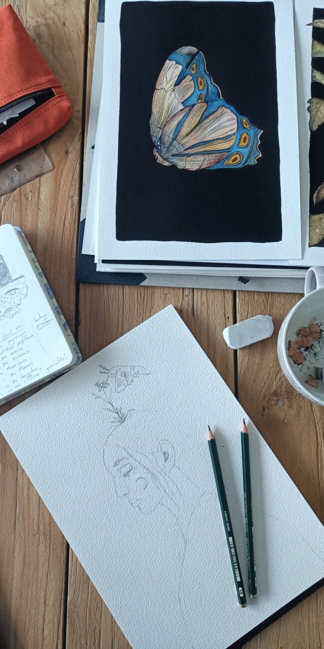 creation du jour talisman tirage d'art ambre watteau