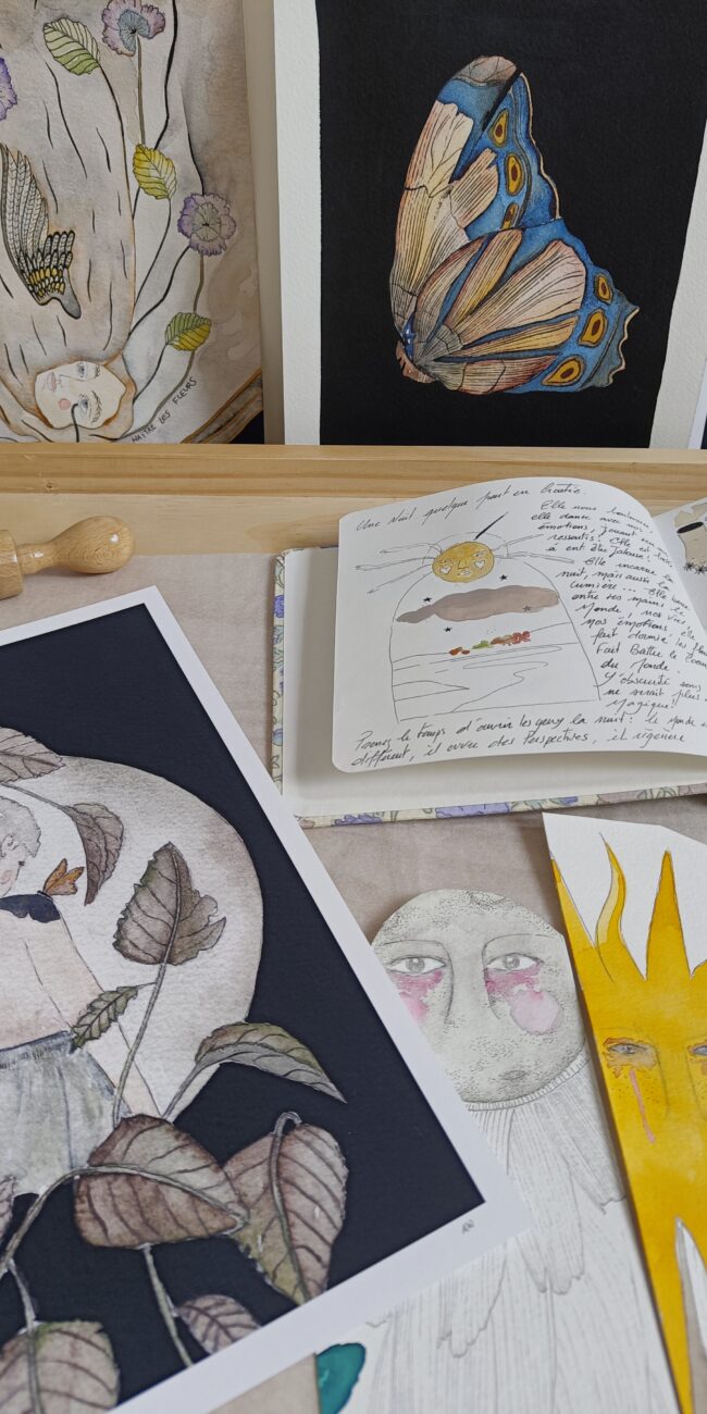 atelier illustration art ambre watteau