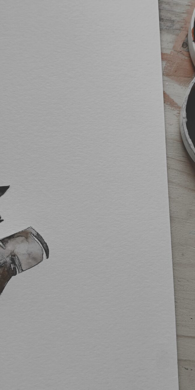 main fleur ambre watteau illustration