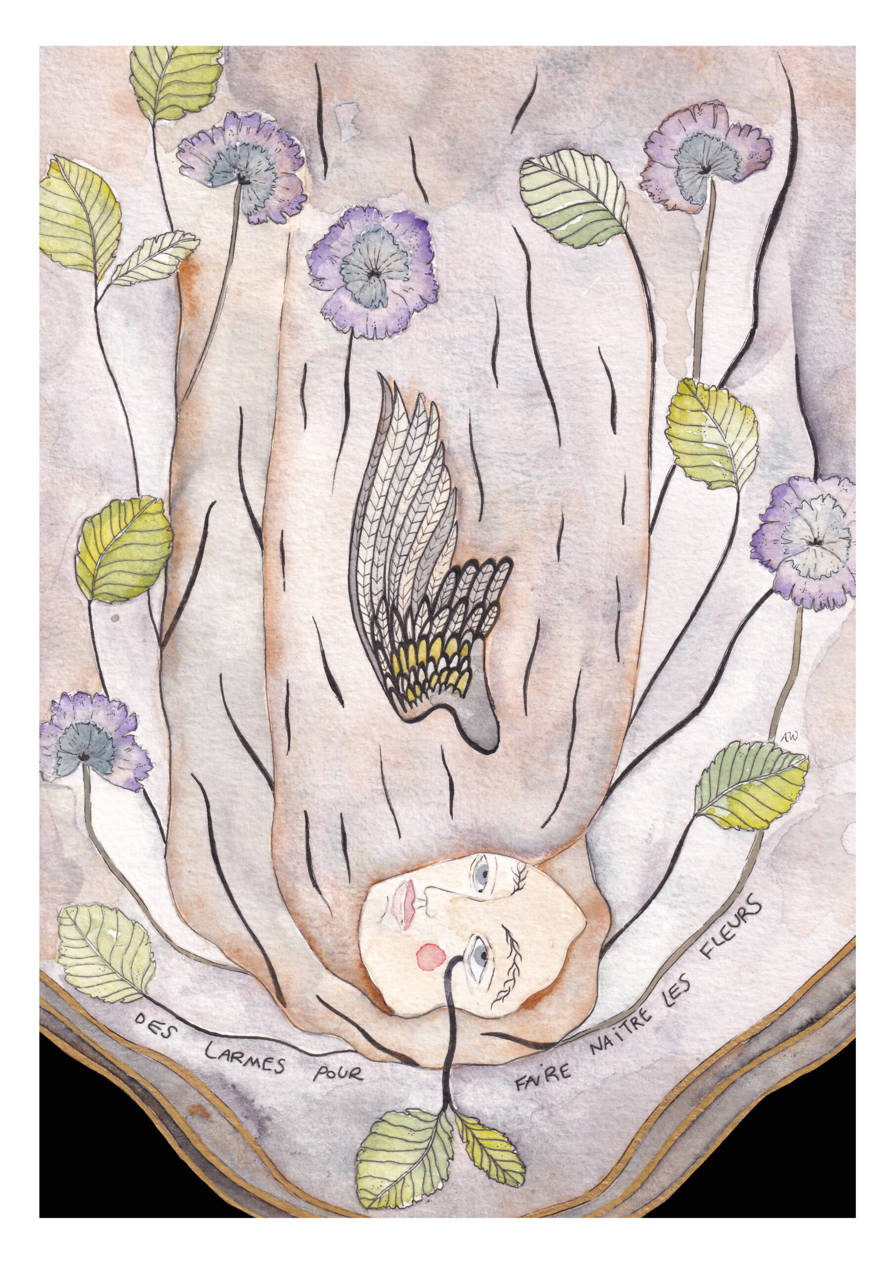 Larmes fertiles tirages d'art ambre watteau