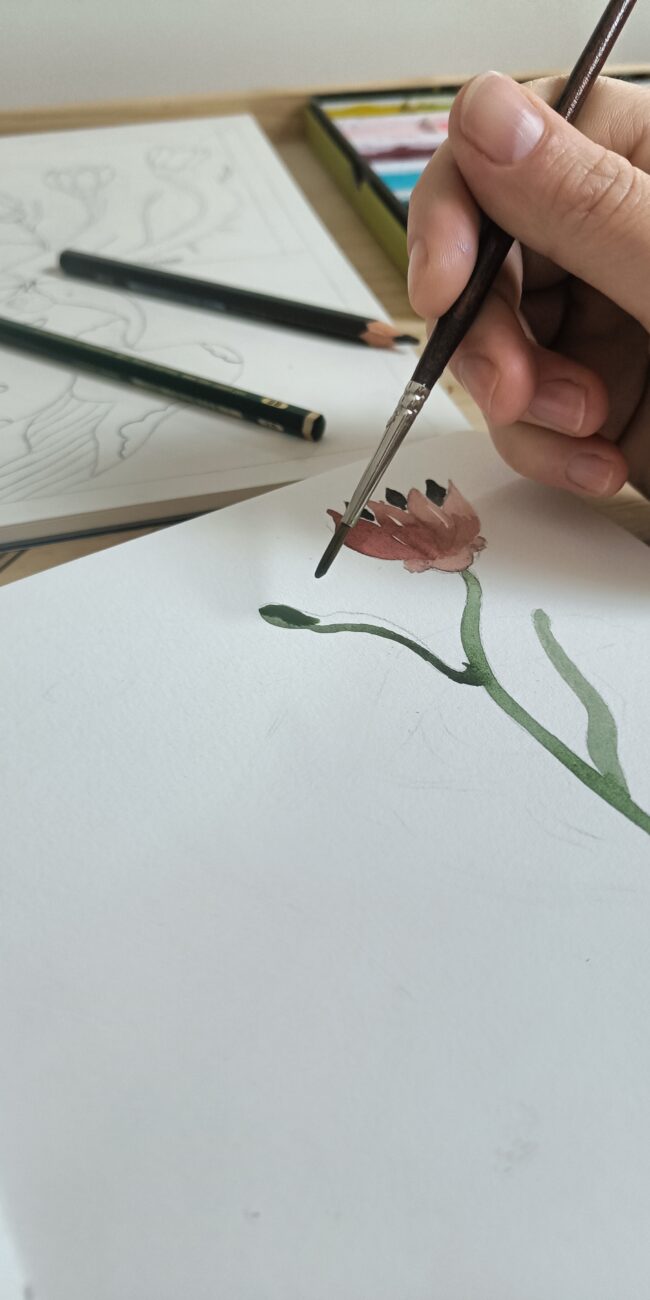 Tester toujours et encore, aquarelle, carnet de croquis