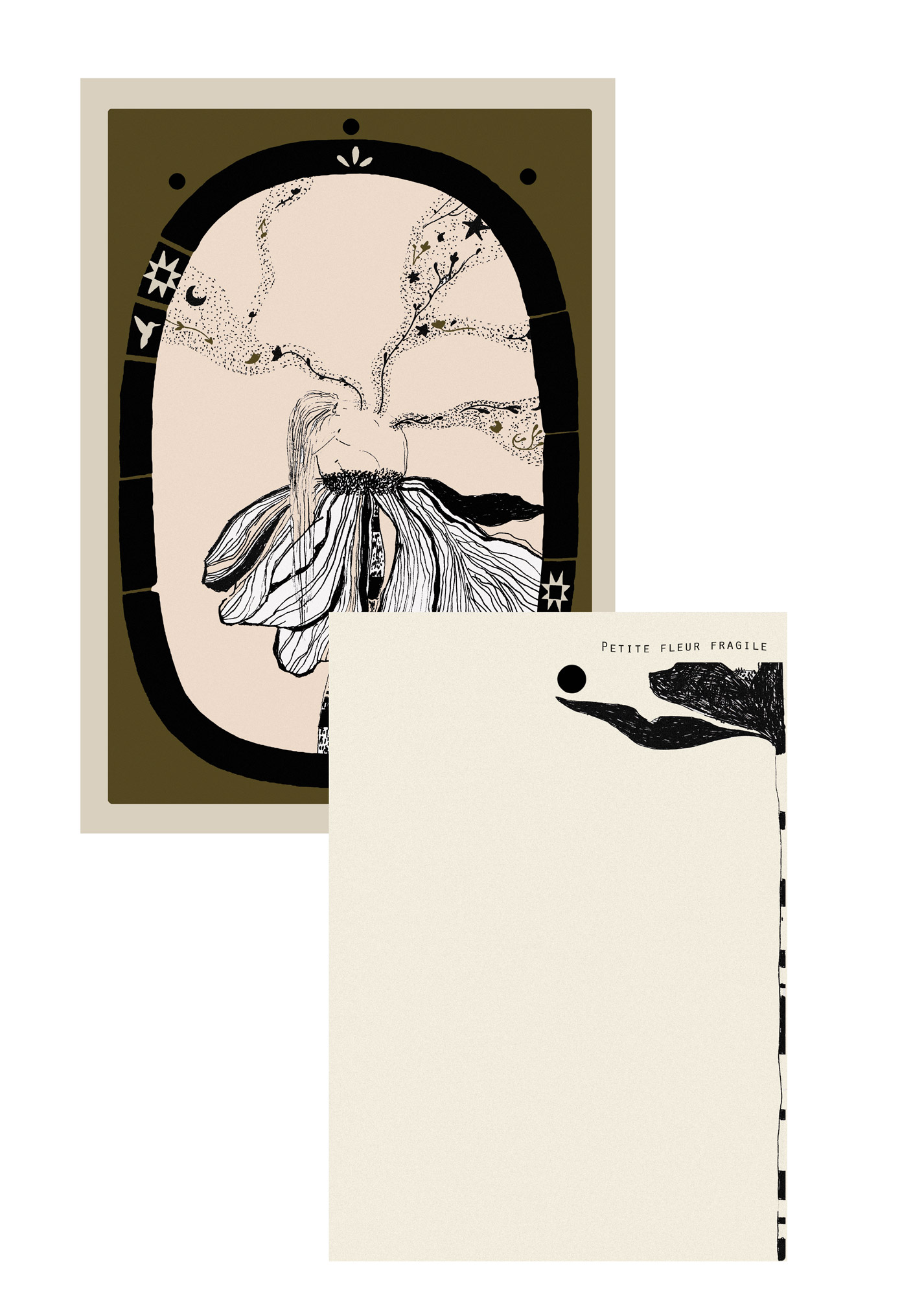 recto-verso-carte-postale-petite-fleur-fragile-ambre-watteau