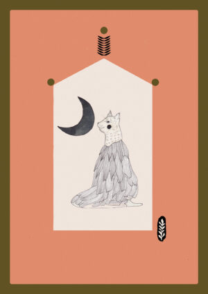 carte postale petit dieu domestique chat