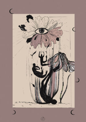 le rêve ambre watteau carte postale