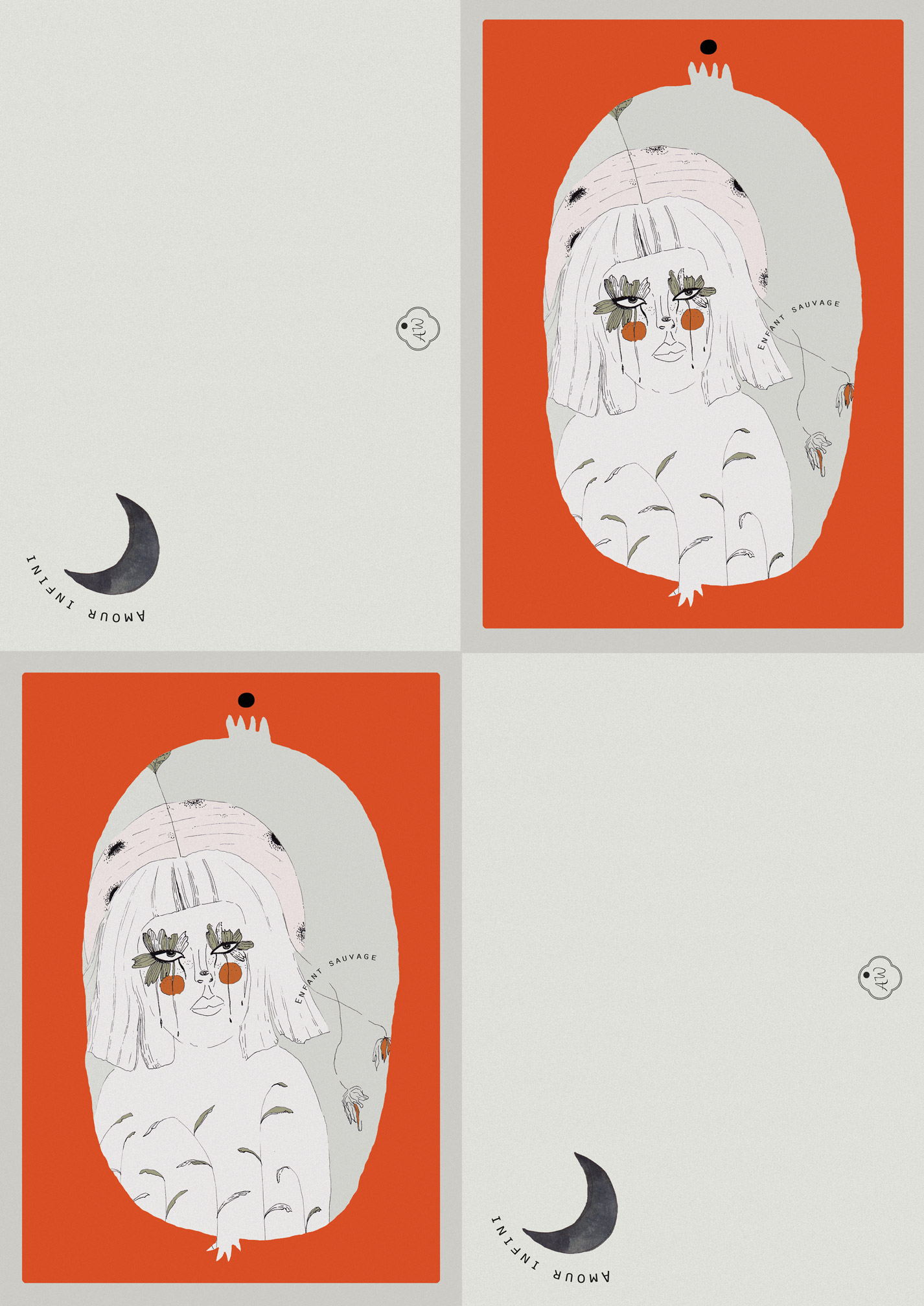 L’Enfant Sauvage Carte Messagère carte postale amour infini