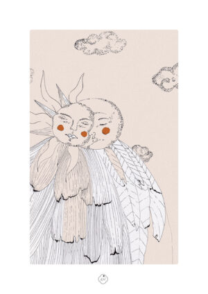 au clair de toi la lune et le soleil tirages d'art ambre watteau