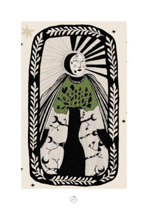 house of dreamers personnage lunaire tirage d'art ambre watteau