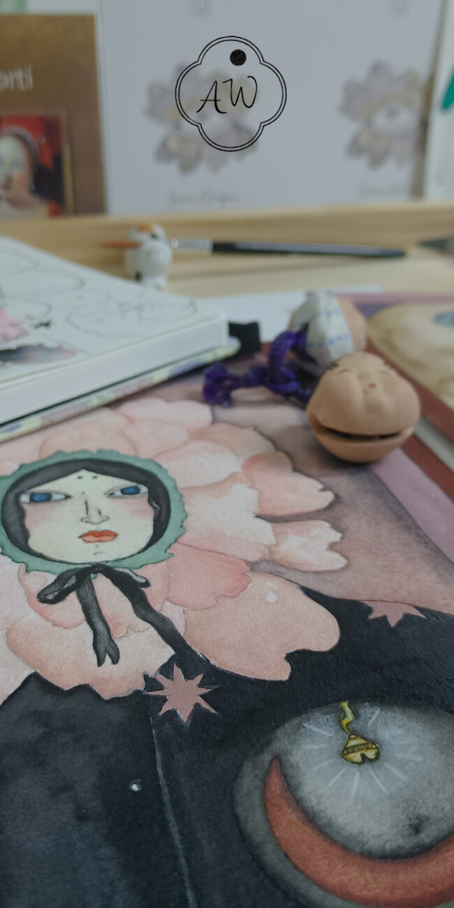 kokoro, illustration japonaise ambre watteau