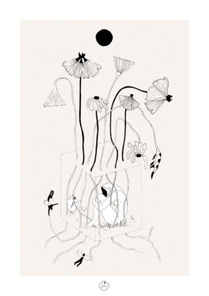 flowers box tirages d'art de ambre watteau