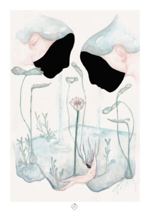 La source illustration aquarelle A3 - A3